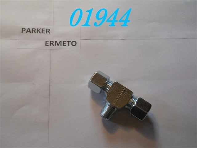 10 X Parker Ermeto T Raccordo A Vite Te 10-Pl 1/4" Npt