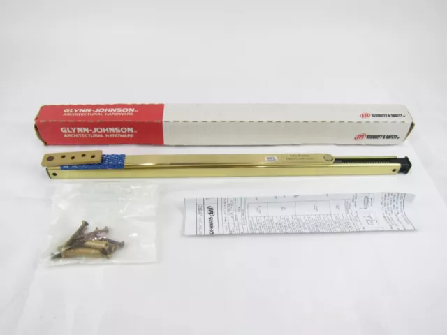 NEW Glynn Johnson 453H US3 OH.10213 Door Holder Stop 450 Series Brass Finish