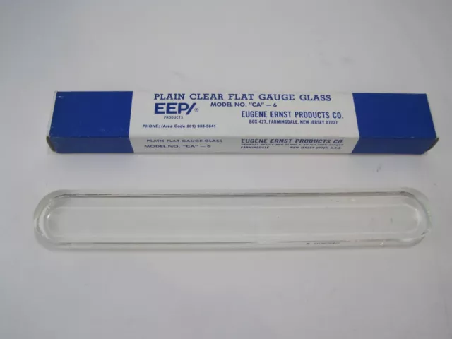 EEP Eugene Ernst Plain Clear Flat Gauge Glass "CA"-6