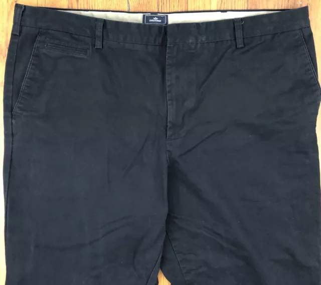 Dockers D4 pantalon noir homme coupe détendue kaki chino avant plat taille réelle 43 x 28,5 3