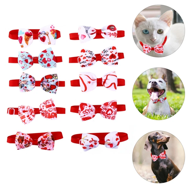 Puppy Collar Collar Plastic Buckle Collars Pet Bow Tie Couple Models