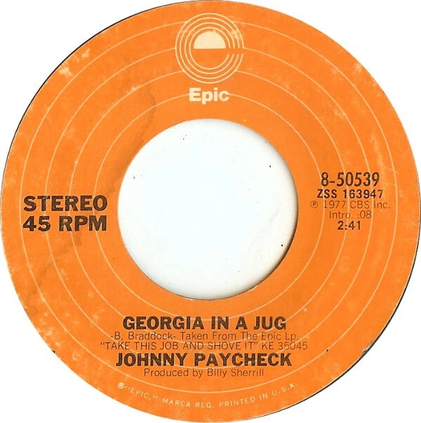Johnny Paycheck - Georgia In A Jug / Me And The I.R.S. - Used Vinyl R - W8100z