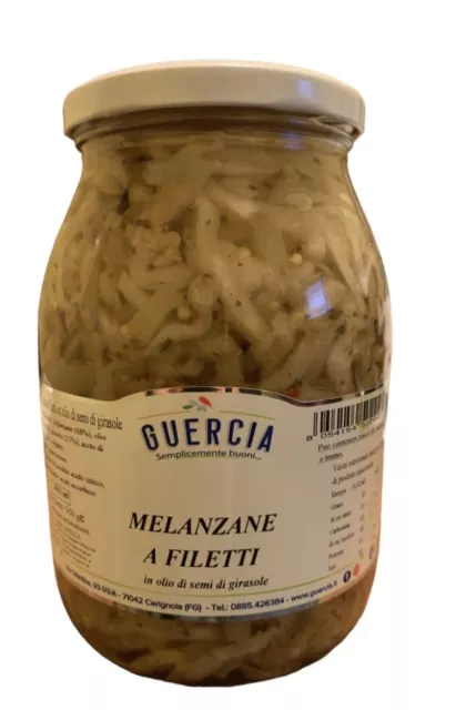 3 barattoli Melenzane a filetti  in olio di girasole da  950gr al pezzo