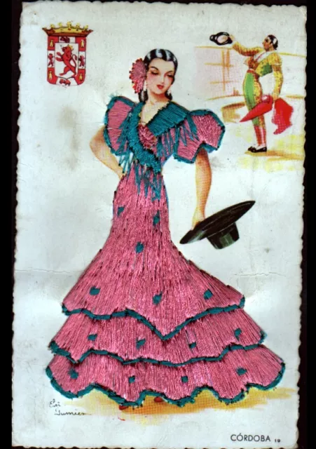 CORDOBA ESPAGNE HOMMAGE au TORERO FEMME avec robe brod e
