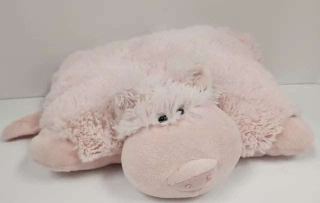 Pillow Pets PeeWees Wiggly Pig Plush Travel Pet Sleep Buddy Stuffed Bed Nap  A
