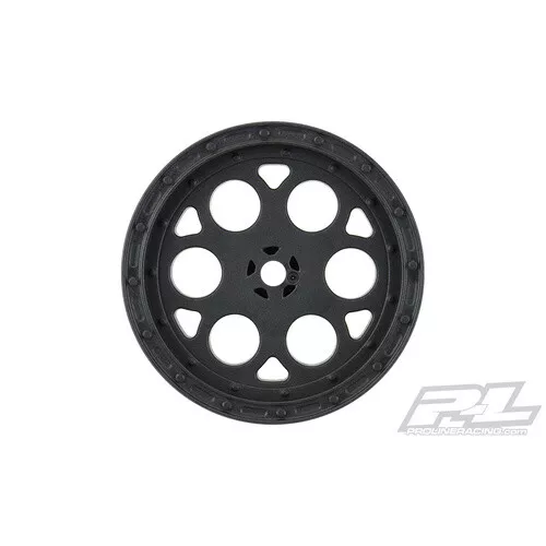 PROLINE  Showtime 2.2" Sprint Car 12mm Hex Rear Black Wheels (2) for Dirt Oval (