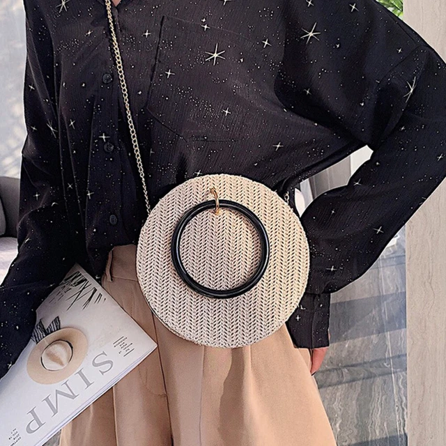 sac rond de mode joli sac à main petit sac à poignée ronde