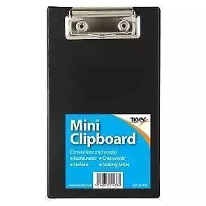 6 Mini Clipboard Black Office School Note Clip Pocket Restaurant Bar Shop Sudoku