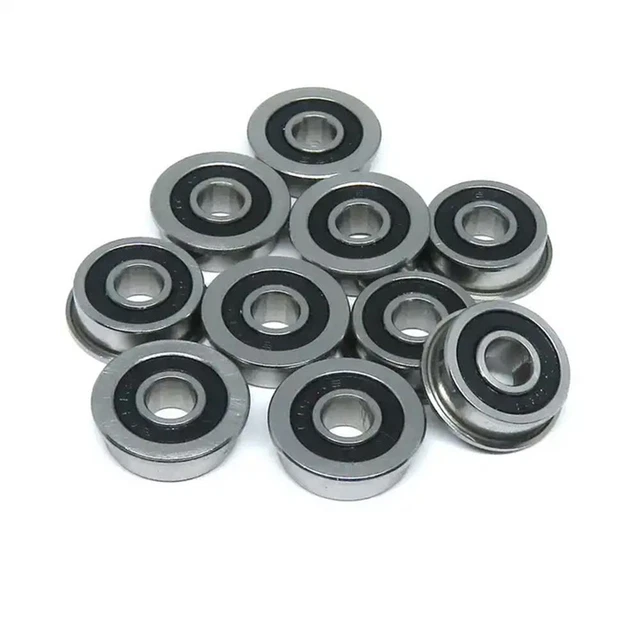 5pcs Chromium Steel Flange Rip Bearings Double Metal Sealed Bearings  Skateboard