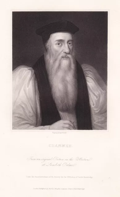 Thomas Cranmer Anglais Reformation Archbishop De Canterbury Réformateur Portrait