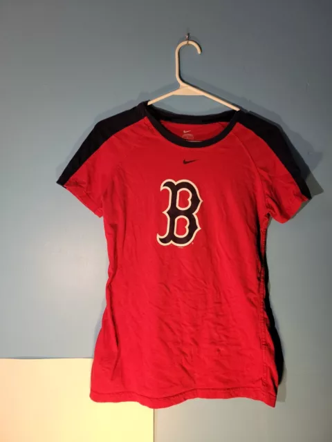Nike MLB Boston Red Sox Womens Short Sleeve T Shirt Size M
