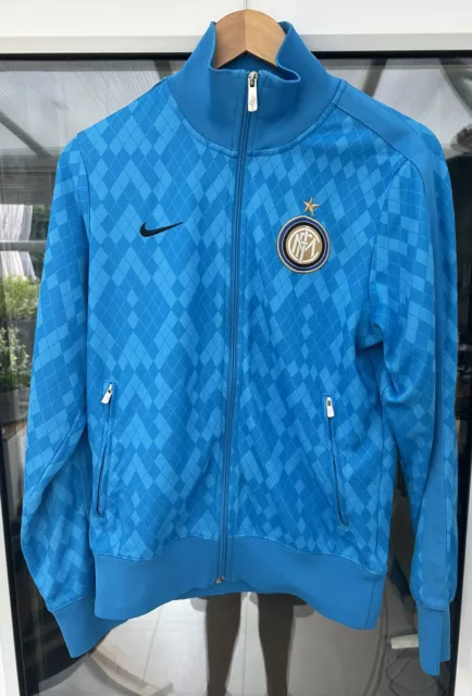 LOVELY INTER MILAN TRAINING JACKET ADULT SMALL 20inches P2P