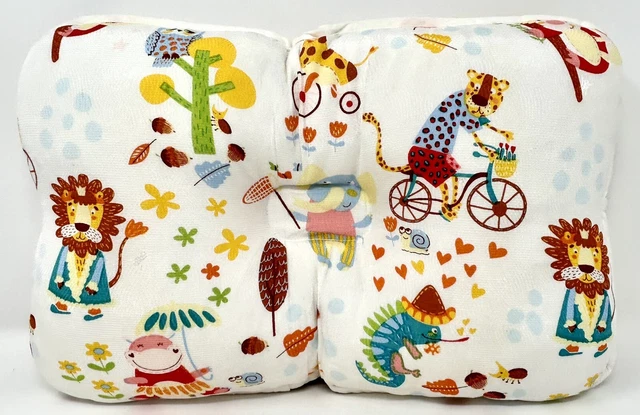 Borny Baby Air Pillow - Little Zoo pattern- 6m - 3Yrs