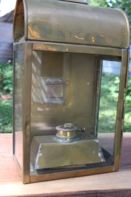 Vintage Brass Ship / Train Oil Lamp Lantern. New Wick.