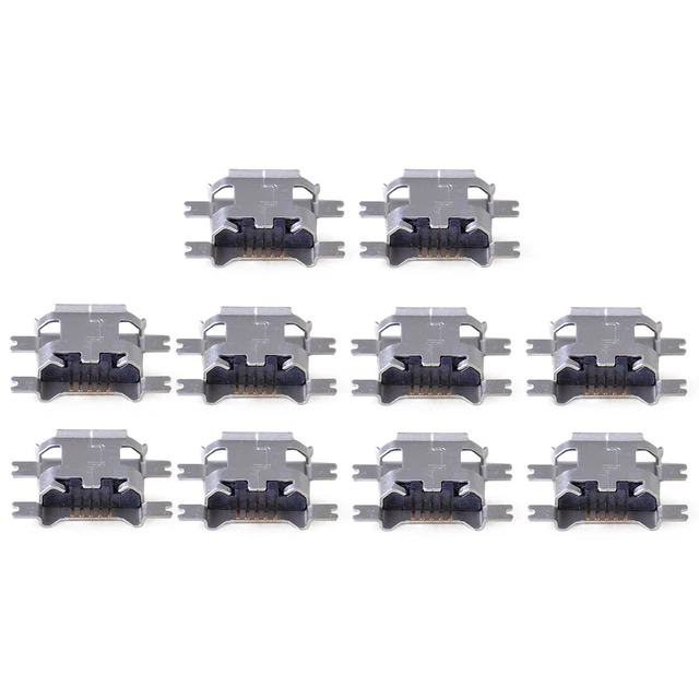 10X Type B Micro USB 5 Pin Port connecteur jack Prise PCB SMT Femelle Socket