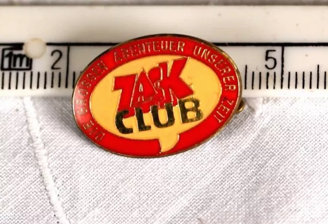 Vintage ZACK Club Anstecker 2,5 cm orig Pin Button Anstecknadel alt Heft x Pins