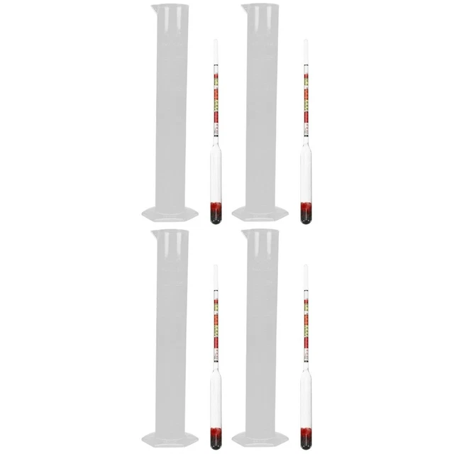 4 set idrometro liquido sciroppo d'acero professionale riutilizzabile conveniente