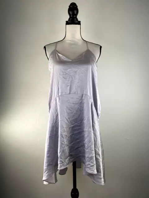 ESSUE Women's Lilac Sleeveless Pocket Dress SZ M