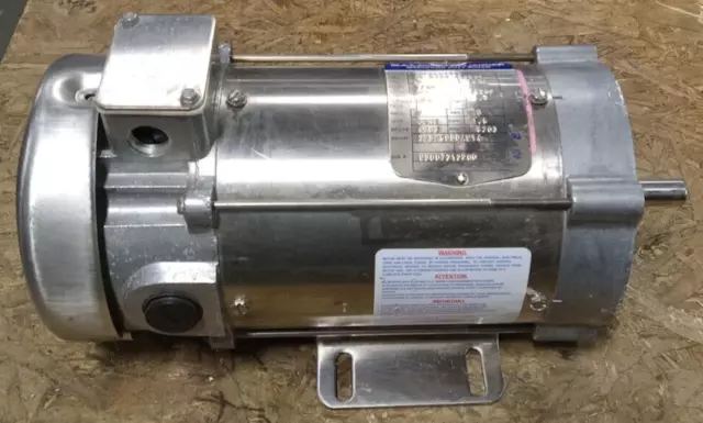 New Baldor 1/2 Hp Stainless Washdown Motor 90 Vdc 1750 Rpm 56C Tefc Cdpswd3430