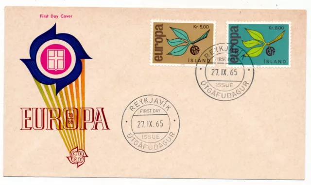 Islanda 1965 FDC Europa CEPT Michel n. 395-96