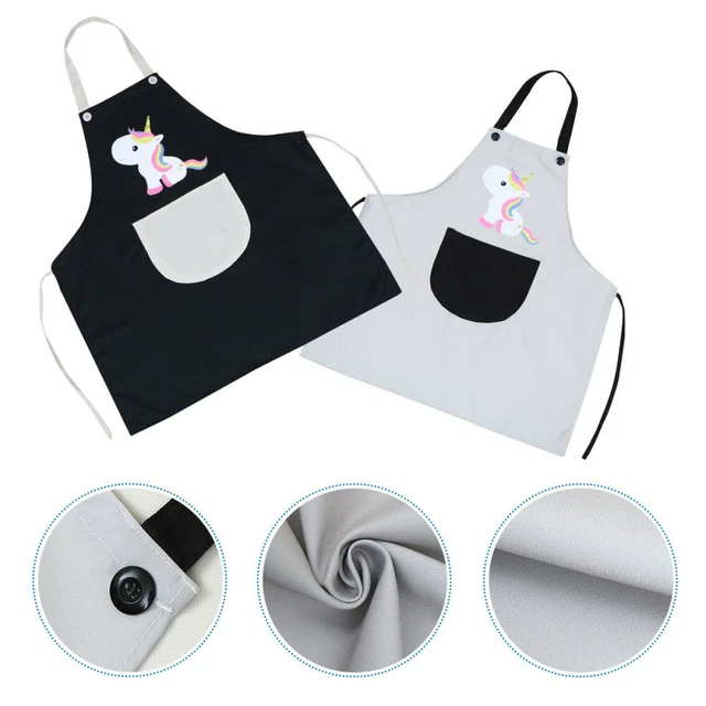2 pz grembiule alla moda semplice unicorno grembiule cucina impermeabile grembiule fornitura da cucina