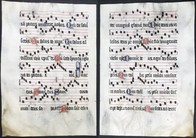 Antiphonar Antiphonary Pergament vellum Handschrift manuscript 15th century /129