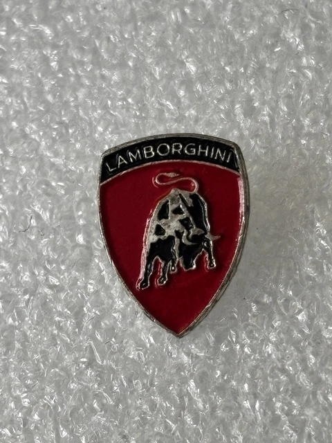 PIN'S LAMBORGHINI NOIRE emblème sigle logo insigne voiture