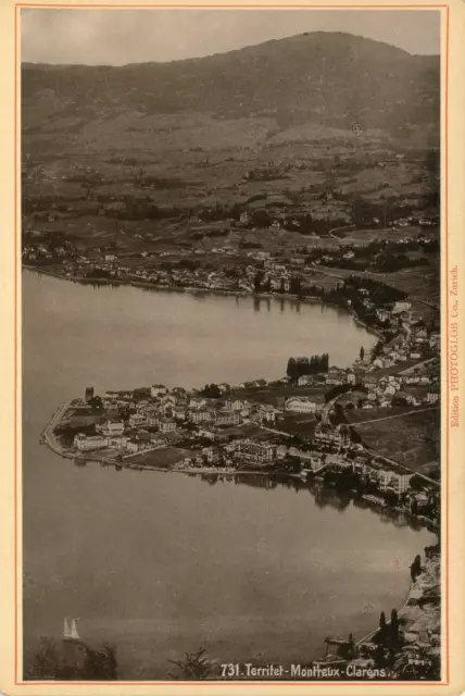 Suisse, Territet-Montreux-Clarens, ca.1890, vintage albumen print Vintage albume