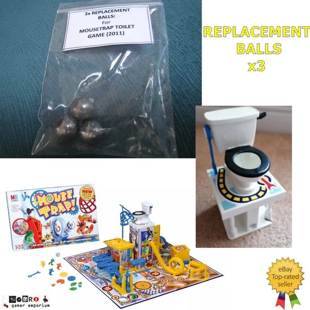 MOUSE TRAP TOILET Board Game Replacement Steel Balls Bearings x3 20062011 Ver £2.95 PicClick UK