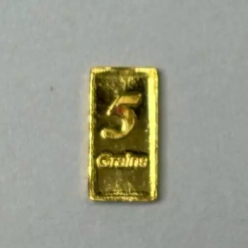 5 Grains .999 Fine GOLD 24k Bar