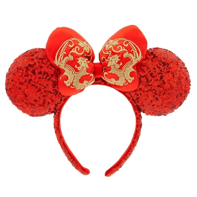 DISNEY PARKS HAPPY Lunar New Year Dragon 2024 Mouse Ears Sequined
