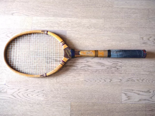 Tennisschläger Holz, Vintage, Marke "Hammer", 1940er Jahre