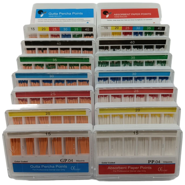 5X Dental Absorbent Paper Points 0.04 15#-40# for Endo Use Endodontics