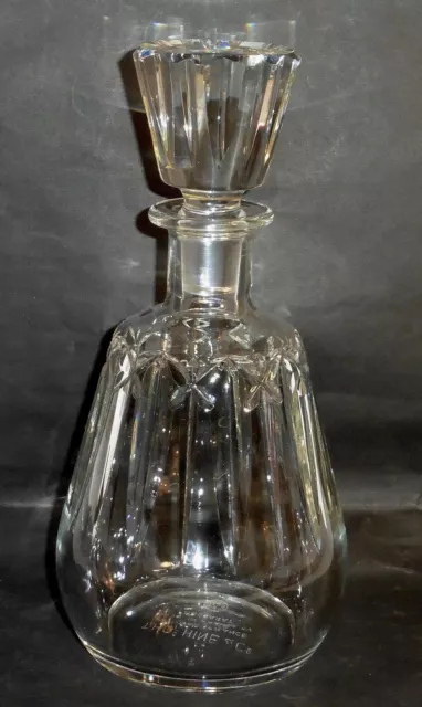 Baccarat "Thomas Hine & Co" Ille De France Crystal Brandy Cognac Decanter,