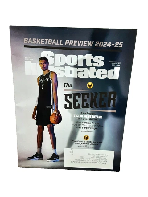 Sortis Pulus SPORTS ILLUSTRATED NOVEMBER 2024 Victor Wembanyama Spurs plus UCONN £7. ...