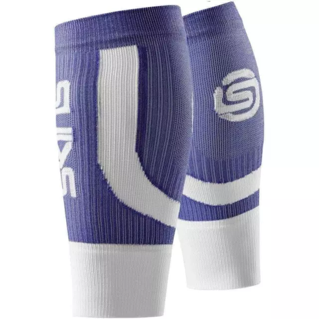 Skins Seamless Compression Calf Guards Blue Unisex Improves Blood Flow Recovery