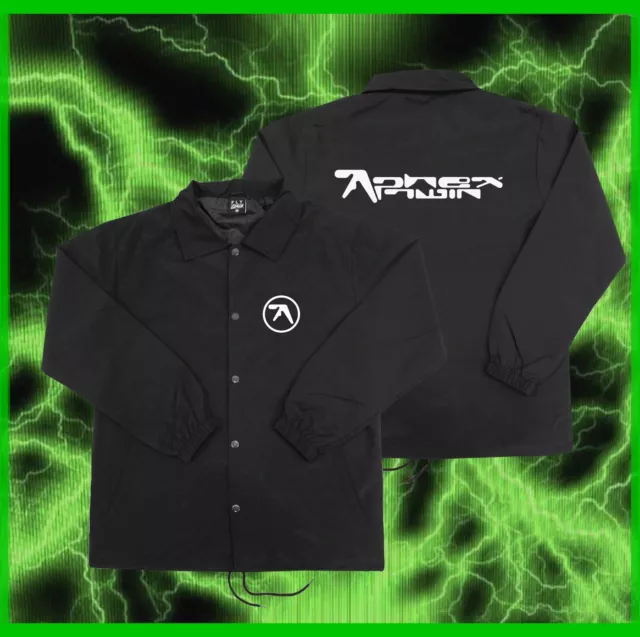 Aphex Twin Coach Jacket y2k t shirt merch house techno tour Sz S NEW