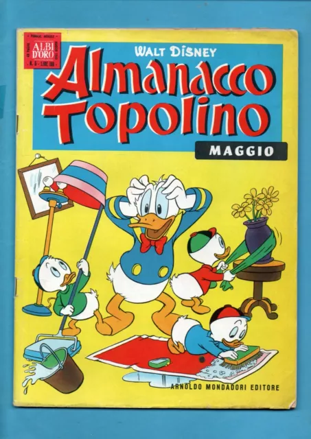 Albi D'oro- Almanacco Topolino- Maggio 1960 -Mondadori-Originale