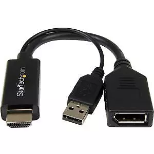 Startech Hdmi To Displayport Converter - Hdmi To Dp Adapter With Usb Power - ...