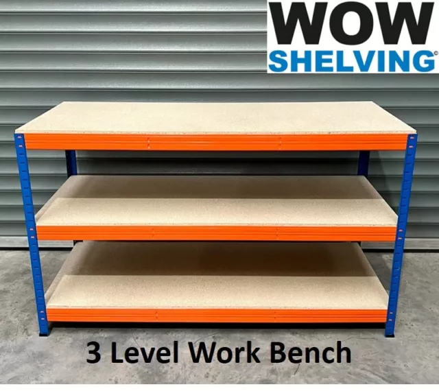 Heavy Duty Workbench Industrial Garage Workshop Shed Work Packing storage Bench 3