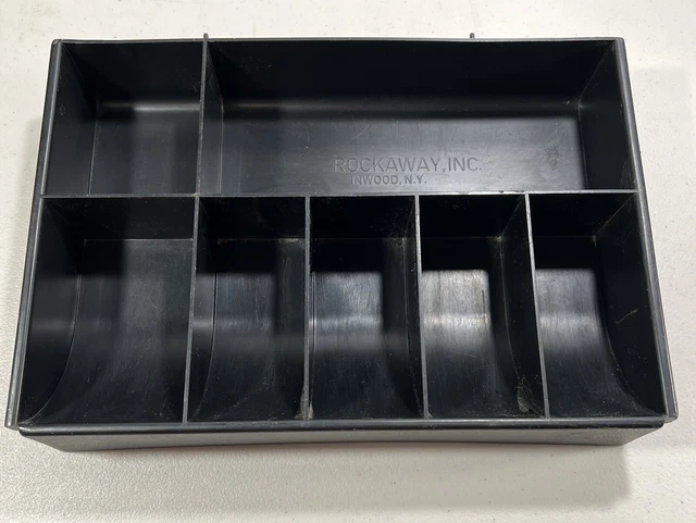 Rockaway, Inc. Register Tray Classic 7-Compartment Organizer Black 10.75"x7.25"