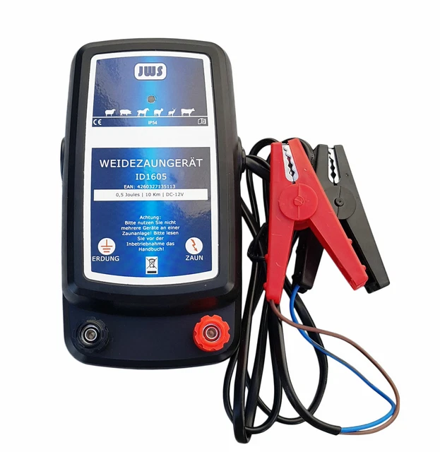 12V Weidezaungerät Mit 10km Reichweite - 2 Joule Für Tiere & Garten