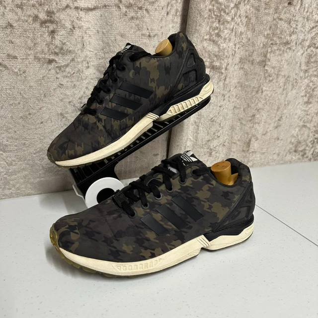 ADIDAS TORSION ZX Flux Camo Trainers Size UK Originals