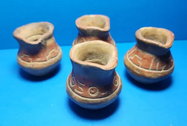 Pre-Columbian Teotihuacan Terracota  vessel (4 pieces)