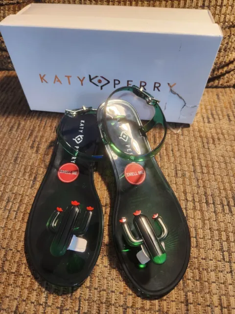 Katy Perry Collections | Shoes | New In Box Katy Perry The Geli Ankh Black  Gold Womens Sandals 6 | Poshmark