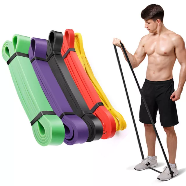 Resistance Bands Pull Up Heavy Duty Set Assisted Exercise Tube Home Gym Fitness