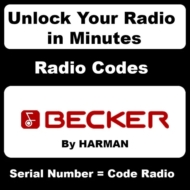 UNLOCK RADIO CODES 47 Fits Becker Harman For Car Mercedes Benz Porsche