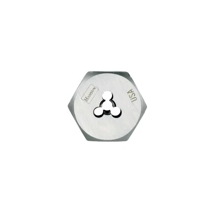 Hanson 7252 High Carbon Steel Re Threading Right Hand Hexagon Fractional Die
