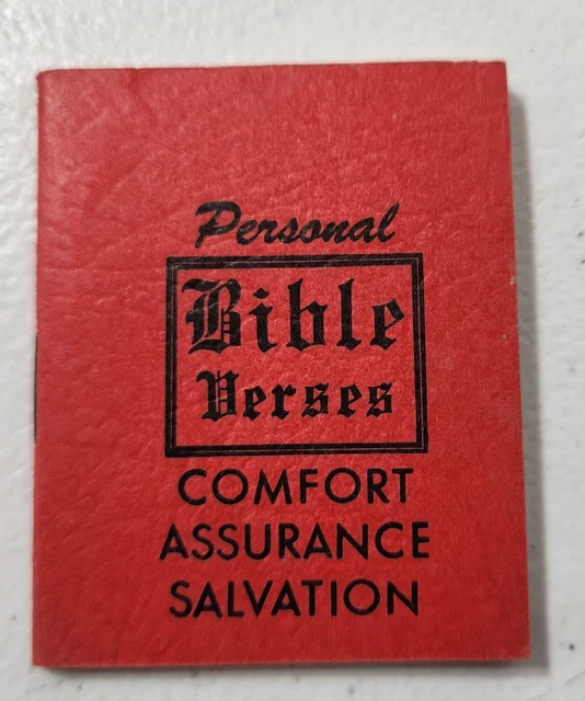 PERSONAL BIBLE VERSES Of Comfort Assurance Salvation Little Book MINI personal-bible-verses-of-comfort-assurance-salvation-little-book-mini