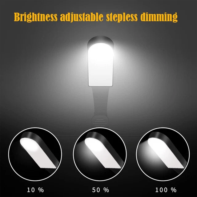 LED USB CLIPON Desk Table Light Dimmable Reading Eye Care Book Desk